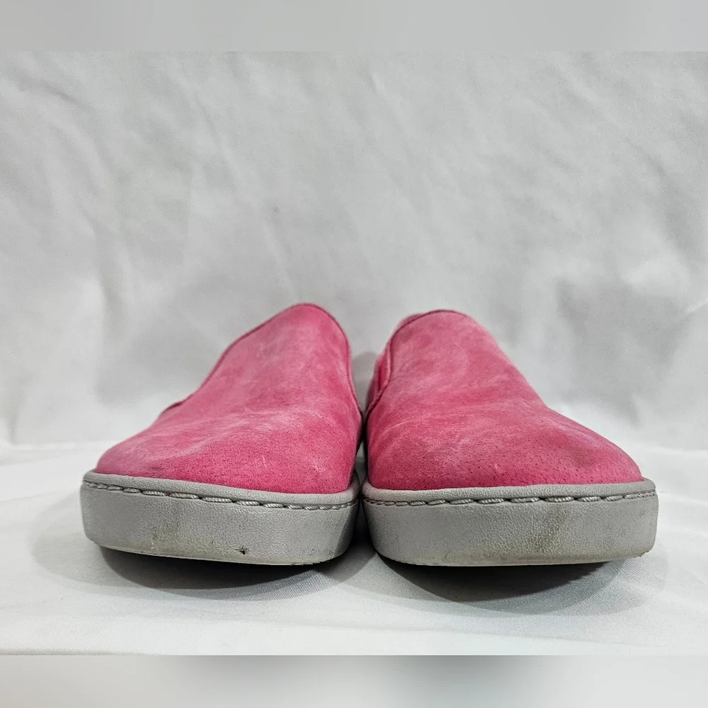 Vionic Pro Mahoney Avery Pink Slip On Suede Shoes Womens Size 9